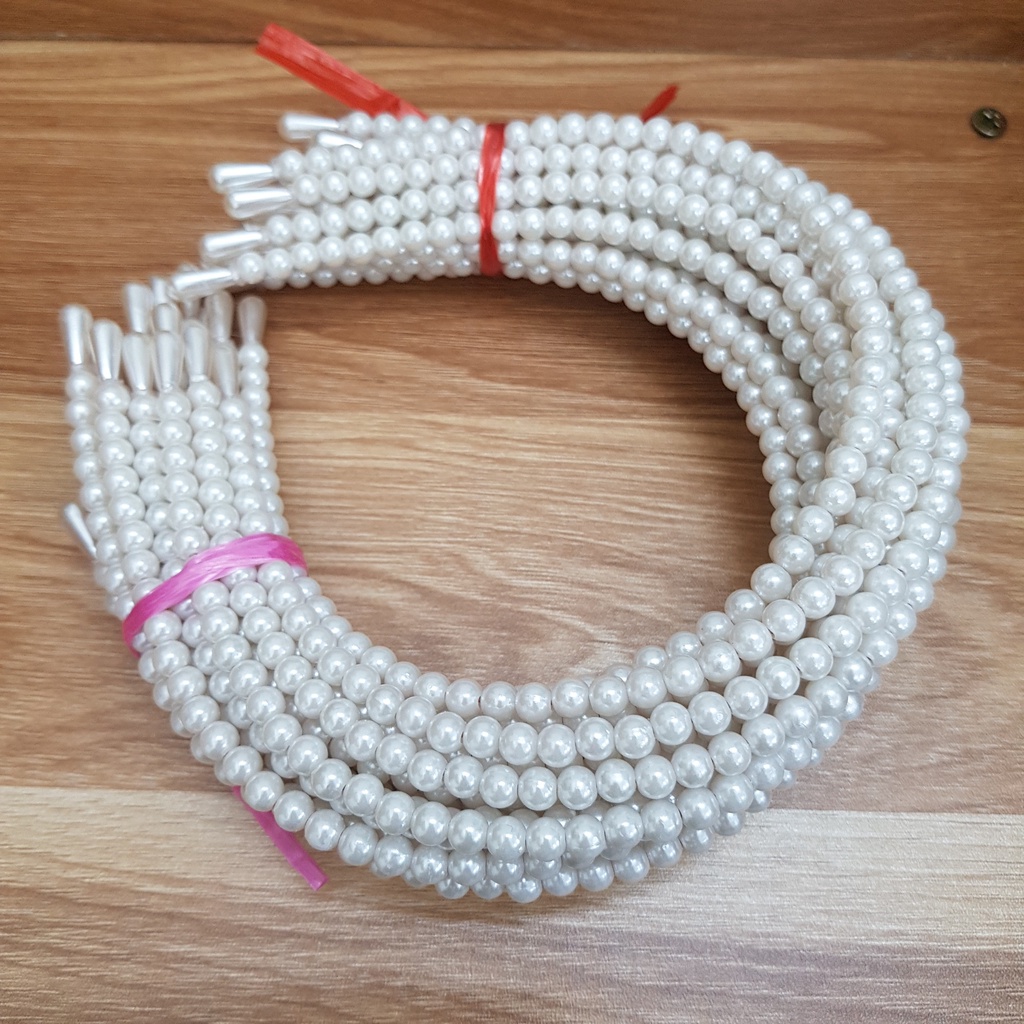 Bờm tóc ngọc trai nhân tạo, cài tóc nữ hạt trai nữ tính phong cách thanh lịch Hàn Quốc - K006