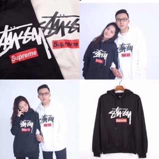 💥hoodie stussy x supreme 💥