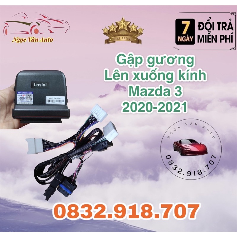 Tự động gập gương lên xuống kính Mazda 3 2020 - 2021 Hãng Lasixi