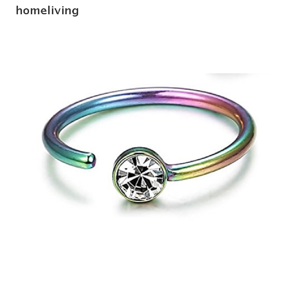 1 Khuyên Xỏ Mũi Bằng Thép Thời Trang Cá Tính Cho Nữ