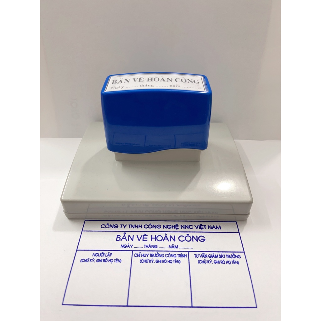 Con Dấu Bản Vẽ Hoàn Công Có Ngày Tháng Năm FLASH Nhập Khẩu Chính Hãng