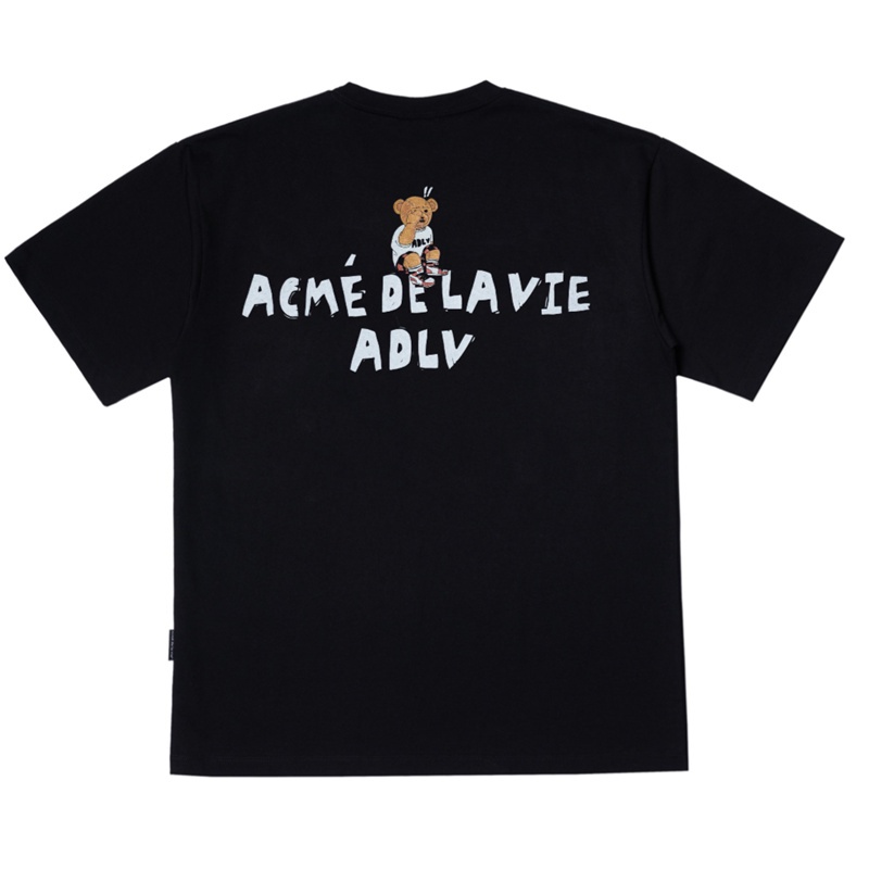 ADLV Áo Thun Tay Ngắn Dáng Rộng Vải Cotton In Họa Tiết Thời Trang Cho Cặp Đôi X50 #