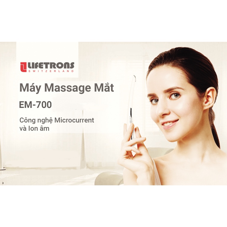 Máy massage mắt cầm tay LIFETRONS EM 700 matxa giảm thâm quầng mờ nếp nhăn mắt máy mát xa chống lão hóa da