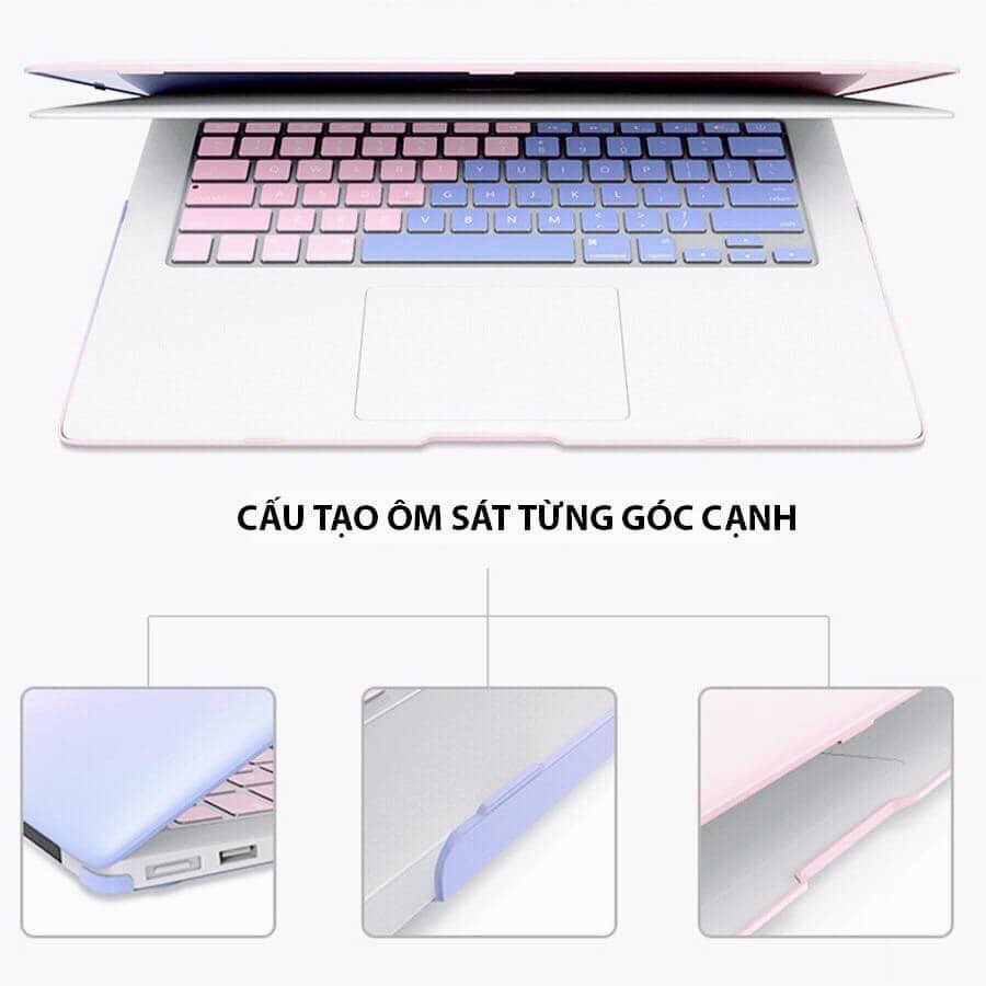 [Mã ELFLASH2 hoàn 10K xu đơn 20K] Combo Case Ốp + Phủ Phím Macbook Màu Ombre ( đủ  | BigBuy360 - bigbuy360.vn