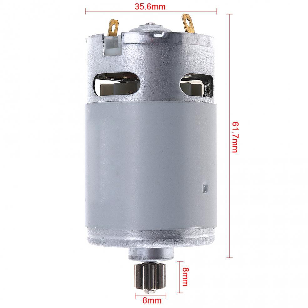 Động cơ DC RS550 21V 19500 RPM một tốc độ 9 răng với mô men lực cao