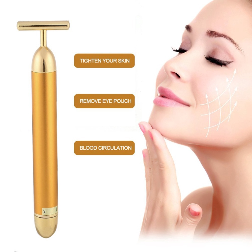 Thanh lăn massage giảm béo nâng da mặt 24k