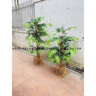 set cây trúc 1m2+lá môn 70cm