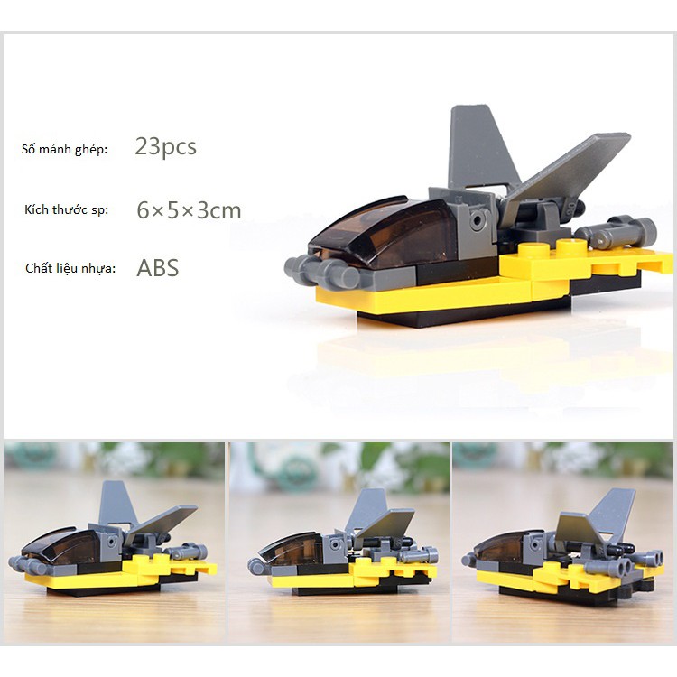 Đồ chơi Lego mini nhiều mẫu - Lego cho bé lắp ráp đồ chơi mô hình ô tô, máy bay, phi thuyền chuẩn chất