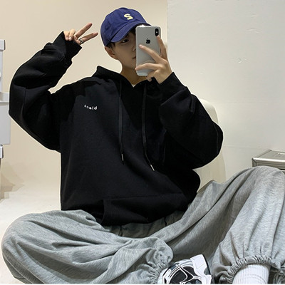 Áo khoác hoodie tay dài phong cách Hàn Quốc thời trang cho nam 5 màu tùy chọn cỡ M-5XL | BigBuy360 - bigbuy360.vn
