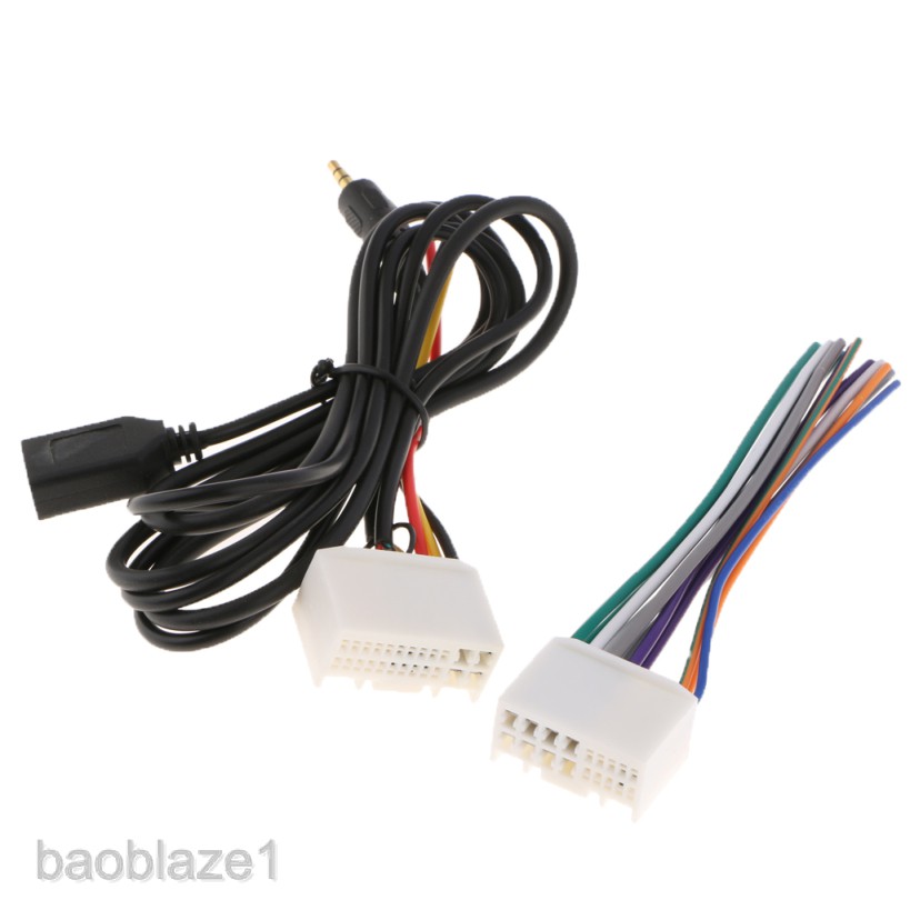 Dây cáp cho hệ thống âm thanh xe hơi USB AUX KIA K2 K5 Hyundai