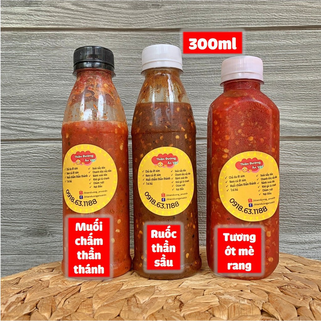 Tương ớt mè rang | Nước tương ớt chấm hải sản | Chai 300ml - Thiên Đường Ăn Vặt | BigBuy360 - bigbuy360.vn