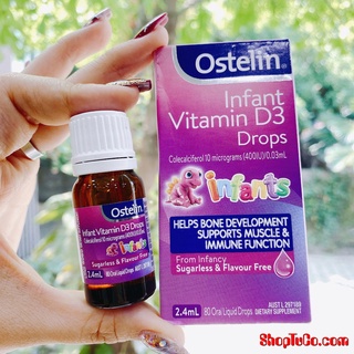 Vitamin D3 Ostelin Infant Drop 2,4ml bổ sung cho trẻ