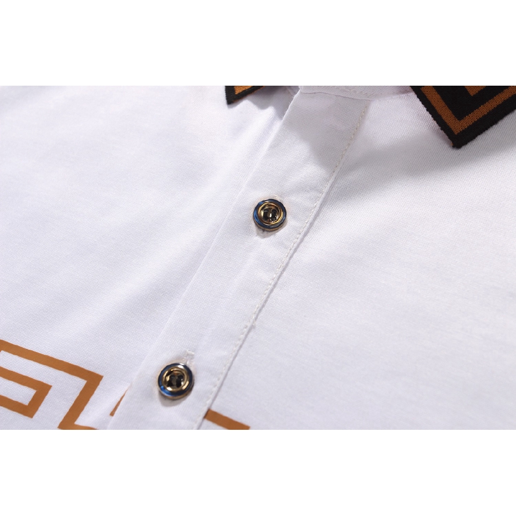 Áo thun polo cotton Ver_Sace chụp ảnh phong cách doanh nhân cho nam