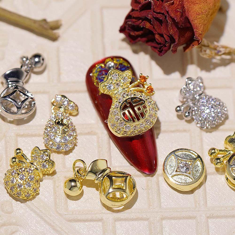 OCEANMAP Hạt Kim Sa 3D Lấp Lánh Đính Móng Nghệ Thuật