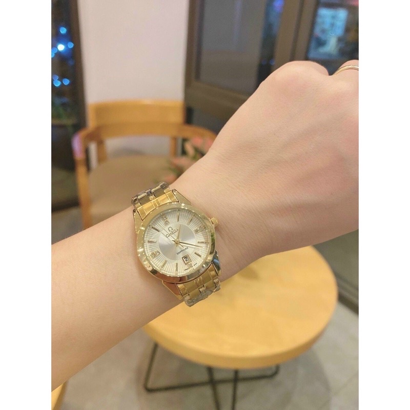 đồng hồ nữ đẹp omega 802L nữ thiết kế đơn giản chống nước chống xước bảo hành 12th