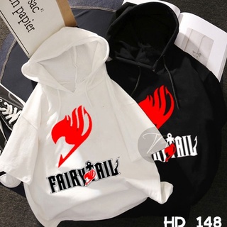 Áo Hoodie hè tay lỡ Fairy Tail , áo anime manga Fairy Tail có đủ size