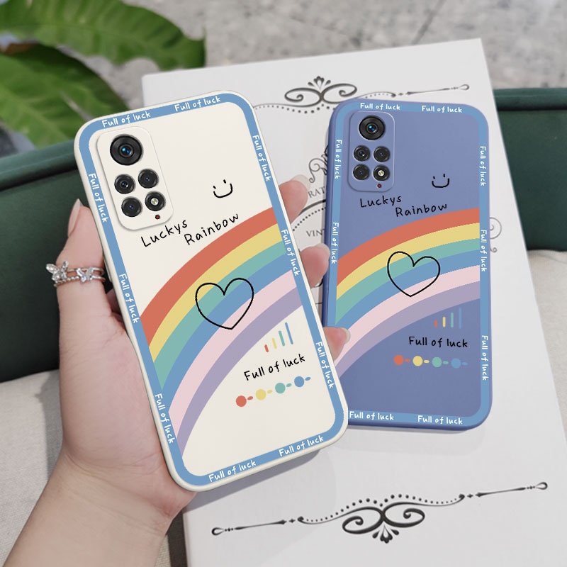Ốp Điện Thoại Hình Cầu Vồng Sáng Tạo Cho Xiaomi Redmi Note 11 11S Pro Plus + 4G 5G