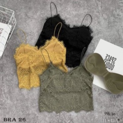 Áo bra ren cao cấp croptop dây mảnh siêu xinh. có mút nâng ngực, tháo rời được, mút dày 2cm.