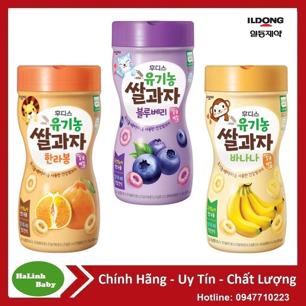 Bánh ăn dặm Hữu cơ iLdong 40g [Date 06/2022]