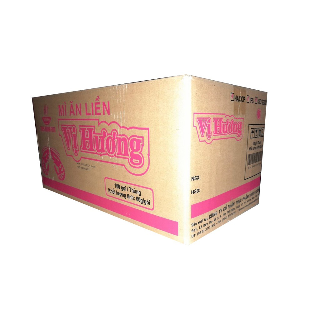 Mì giấy Vị Hương thùng 100 gói