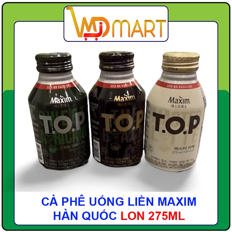 Cà phê uống liền Maxim lon 275ml