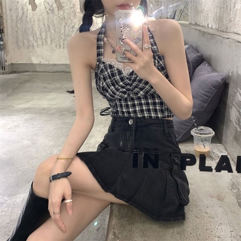 Bộ Áo + Đầm Yếm Thời Trang Mùa Hè Cho Nữ 2021