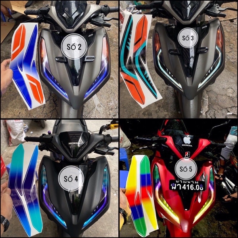 Decal Dán Đèn Demi Vario 2018-2021