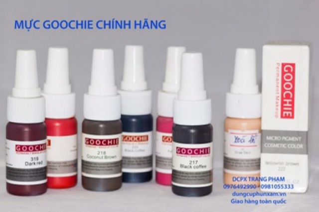 MỰC XĂM GOOCHIE ( khách lấy mã nào ib shop )