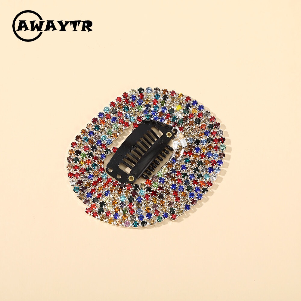 Kẹp Tóc Dạng Dây Xích Đính Đá Pha Lê Lấp Lánh Thời Trang Hàn Quốc Cho Nữ