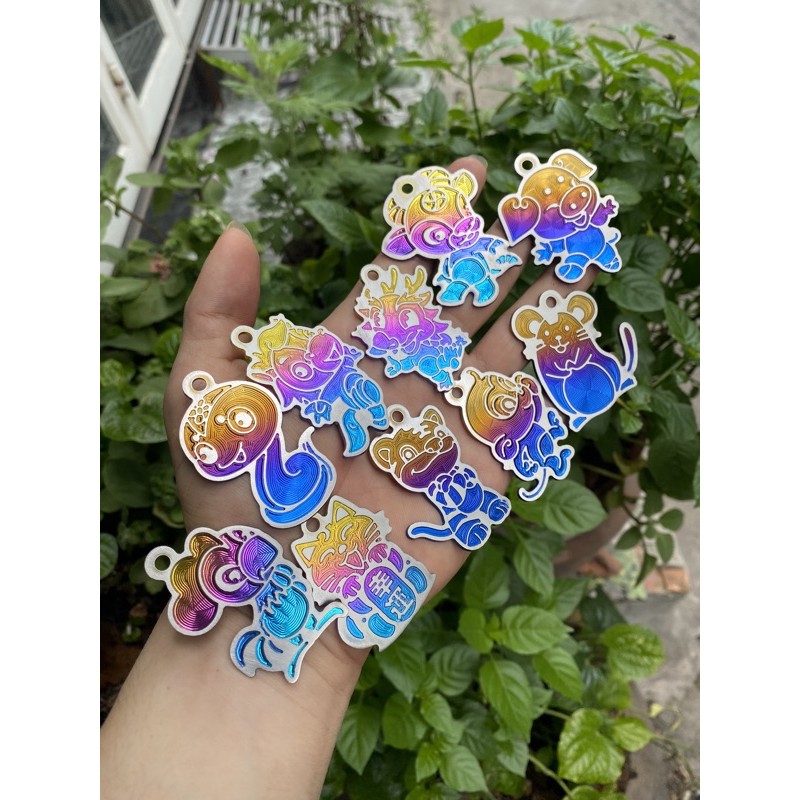 Móc khoá titan 12 con giáp