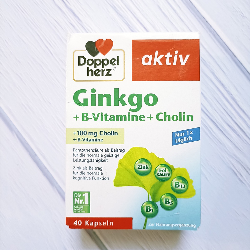Viên uống bổ não, tuần hoàn não Ginkgo Aktiv giảm đau đầu, chóng mặt
