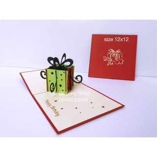 Hộp Quà 1 - The Gift - Birthday - Thiệp 3D