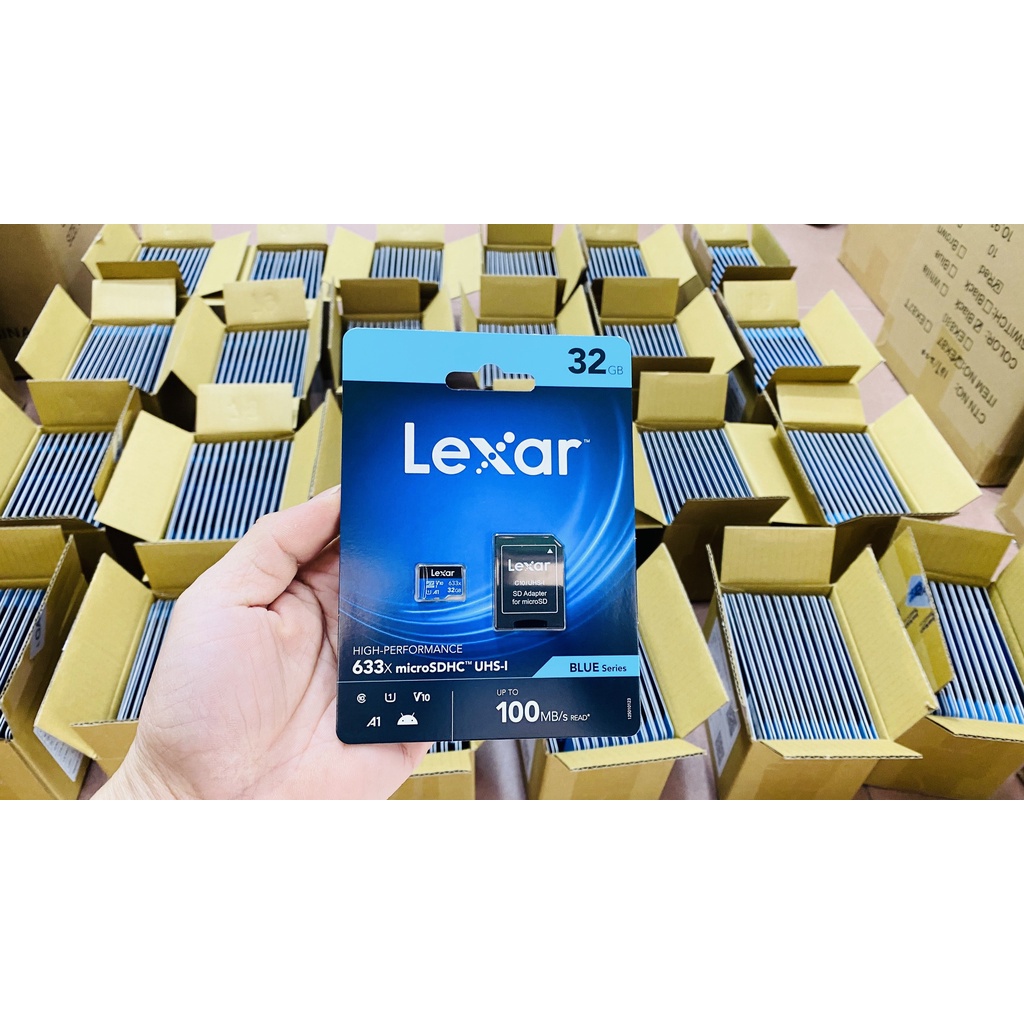 Thẻ nhớ Lexar 32GB 64GB 128GB MicroSD class 10 UHS-I - 100MB/s tốc độ ( Đa năng dùng cho Camera, Máy Quay, Máy ảnh )