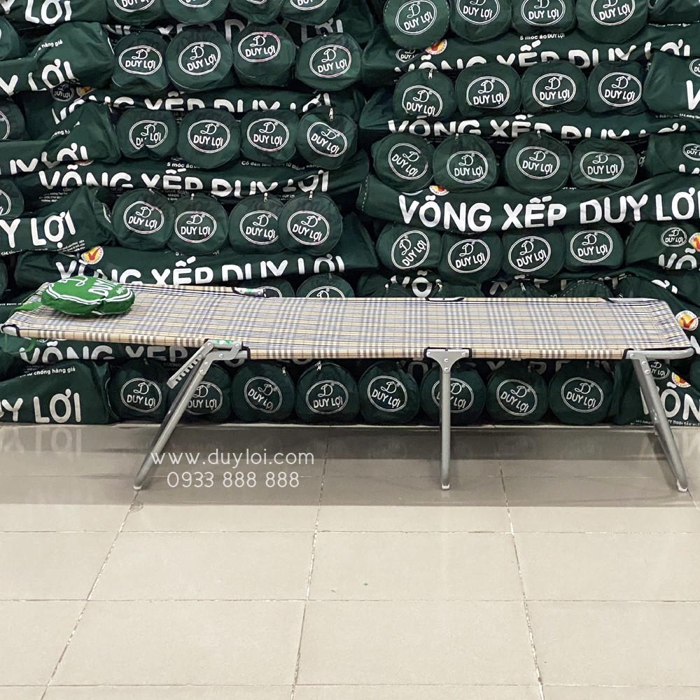 Ghế - giường xếp DUY LỢI thép - chân dài ( Quà tặng 20 móc áo) | BigBuy360 - bigbuy360.vn