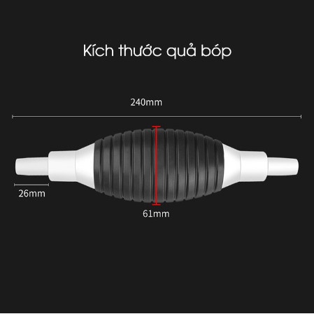 Dụng Cụ Bơm Hút Rượu Xăng Dầu Chất Lỏng Bóp Tay Tiện Lợi