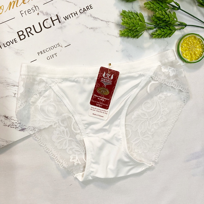 Quần lót nữ phối ren trước và sau mềm mịn - QL0805