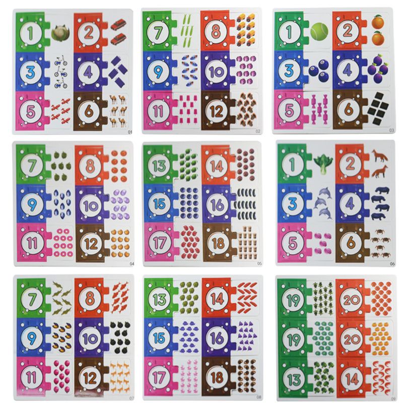 Bộ Đồ Chơi Xếp Hình Đếm Số Giáo Dục Sớm Cho Bé