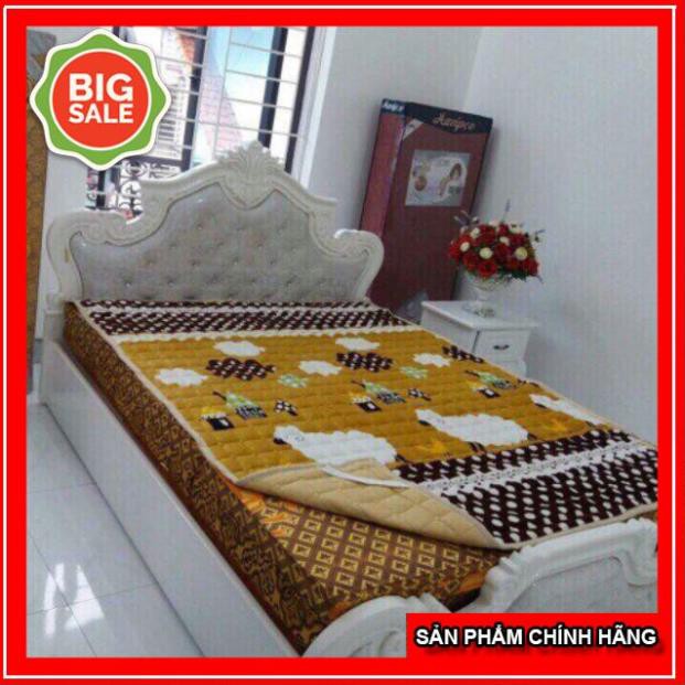 ( XẢ HÀNG - GIÁ SỐC ) Đệm Trải Giường Thảm Trải Giường Trải Sàn Bằng Nỉ Hoa Văn Sang Trọng 1m6x2m 1m8x2m