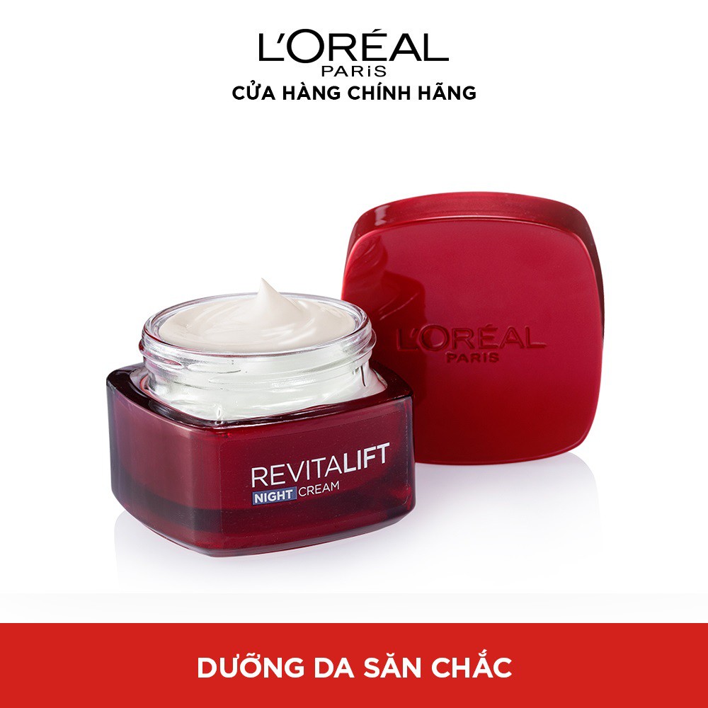 Kem dưỡng săn chắc da và giảm nếp nhăn L'Oreal Paris Revitalift ban đêm 50ml (kem đêm)