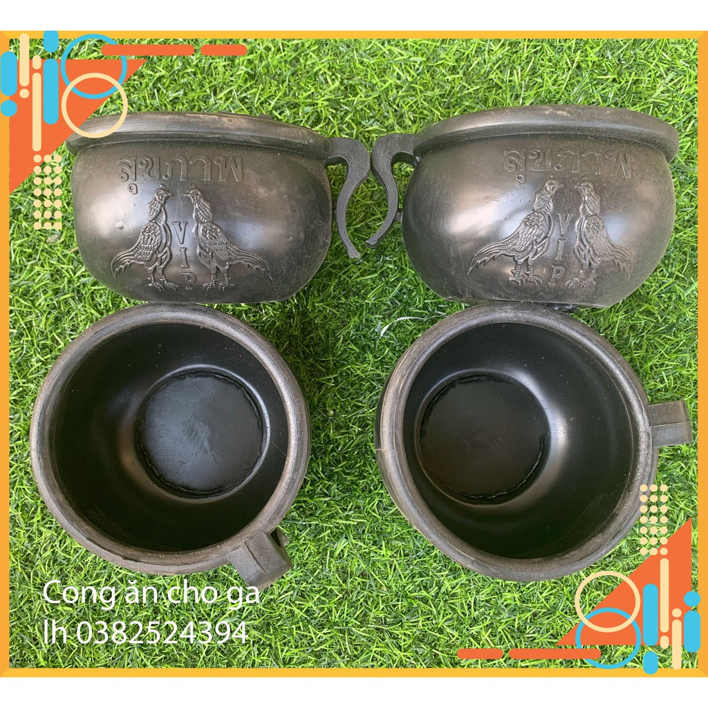 Cóng cao su - cóng đựng thức ăn cho gà