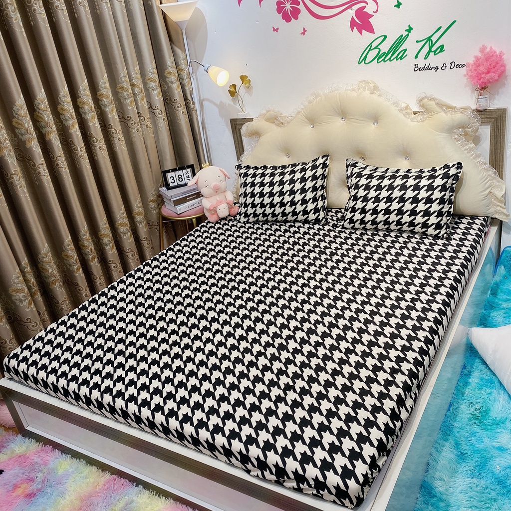 Bộ ga gối 3 mónBELLA HO set 1 ga 2 vỏ gối siêu mát mịn đủ kích thước