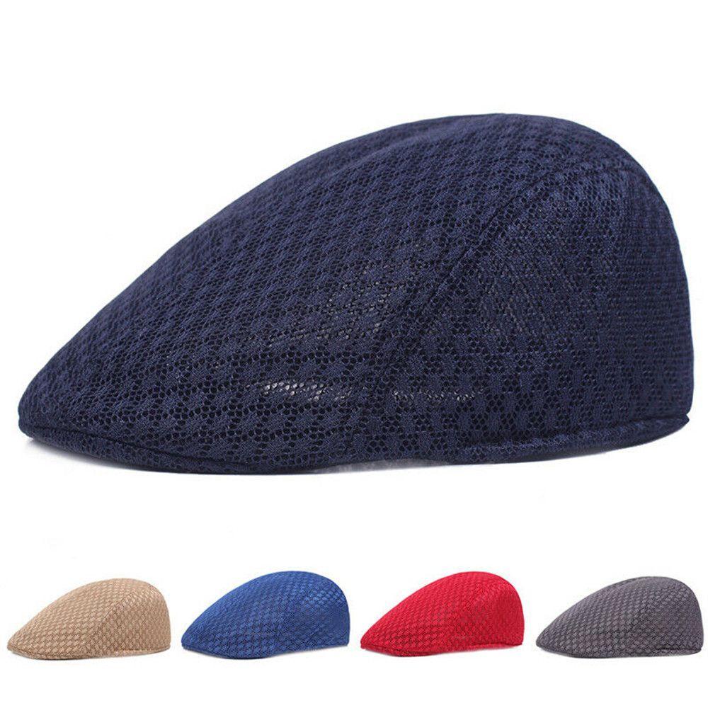 Mũ Beret Phối Lưới Chống Nắng Thời Trang Mùa Hè Cho Nam Giới