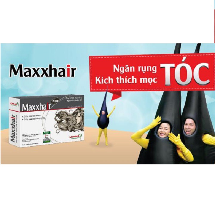 Maxxhair New -  Ngăn rụng tóc, giúp tóc mọc nhanh ( Hộp 30 viên )
