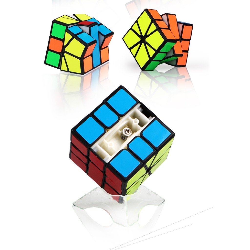 Đồ Chơi Rubik Qiyi SQ1 Sticker Biến Thể - Rubik Biến Thể Cao Cấp ( Tặng chân đế Rubik )