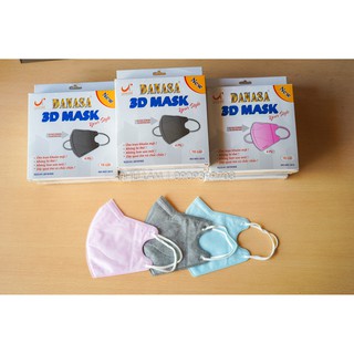 [HCM] Khẩu trang ngăn khói bụi DANASA 3D Mask (Ngăn được bụi mịn) Hộp 10 cái