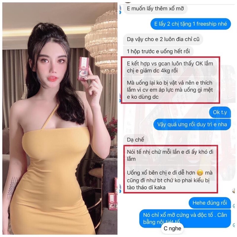 Viên sổ mỡ vành ruột Linh Chi Đỏ - Viên xổ mỡ vành ruột slim & fit chính hãng -Mia beauty