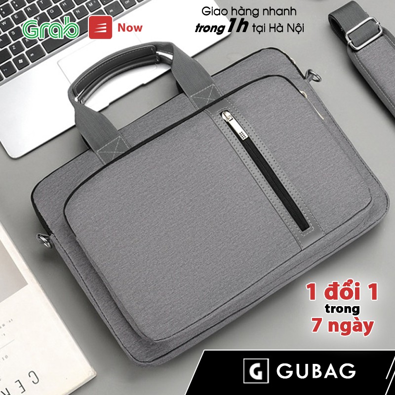 Cặp đựng laptop GUBAG TL04 cho nam công sở, có dây đeo chéo tiện lợi, túi máy tính văn phòng 13 14 15,6inch