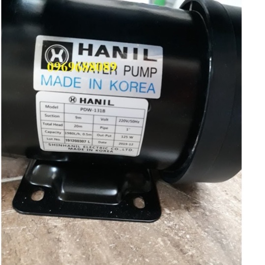 Máy bơm tăng áp Hanil PDW-131B  hàng chính hãng Hanil