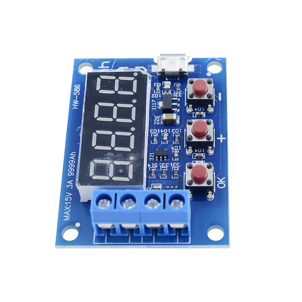 Thiết bị kiểm tra dung lượng pcbfun cho pin 18650 Li-Ion Lithium 7 +