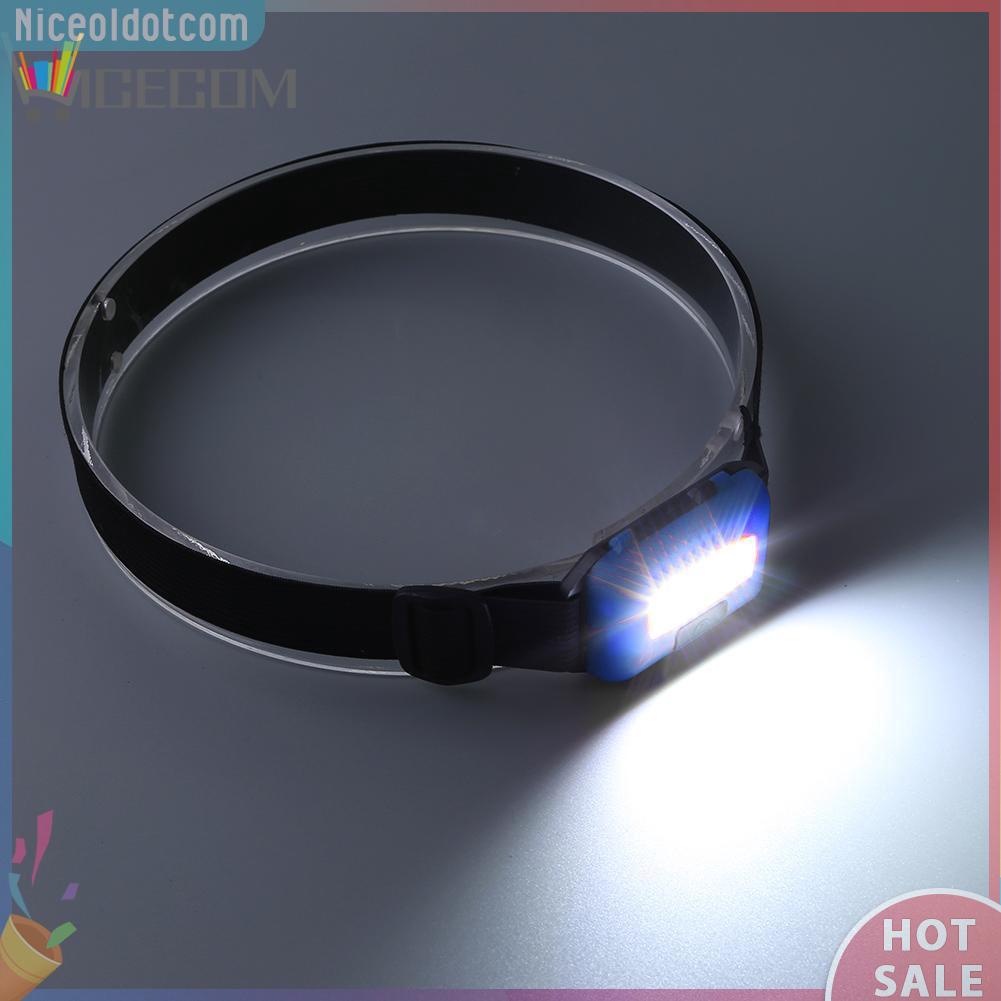 NI✿3 Modes Waterproof COB LED Flashlight Outdoors Headlight Headlamp Torch